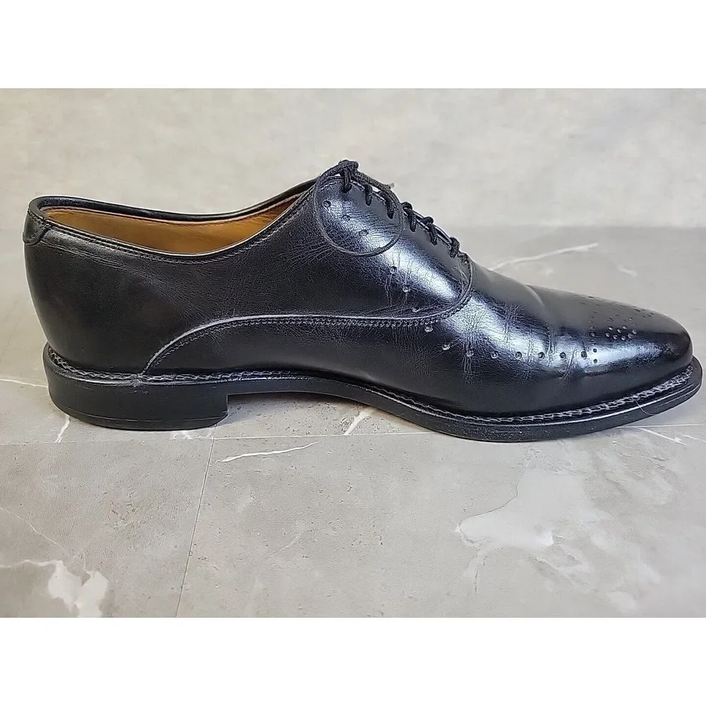 Allen Edmonds Weybridge Black‎ Oxfords Wingtip Dress Mens Shoes Size 11.5 A
